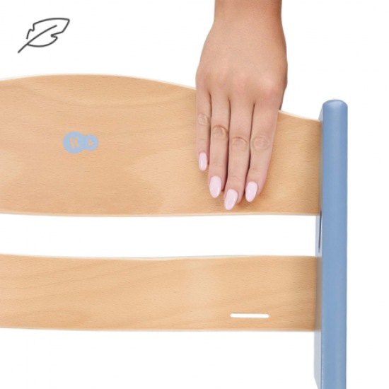  Αναδιπλούμενο Καρεκλάκι Φαγητού με Ξύλινο Σκελετό Kinderkraft Enock Nordic Breeze