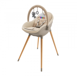  Αναδιπλούμενο Καρεκλάκι Φαγητού  Ρηλάξ Kinderkraft Fini Up Beige