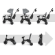  Πτυσσόμενο Τρίκυκλο Ποδήλατο Kinderkraft Jazz 2 GREY