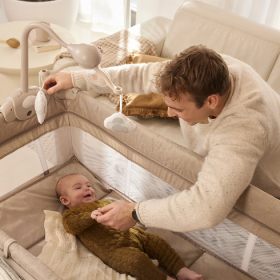 Kinderkraft Leody Παρκοκρέβατο με Αλλαξιέρα & Στρώμα Γκρι