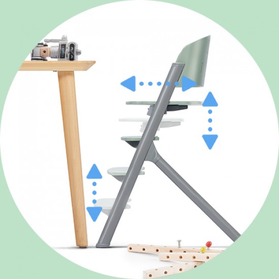 Καρέκλα Φαγητού + Ρήλαξ Kinderkraft Livy CALMEE Pink  KHLICA00PNK0000