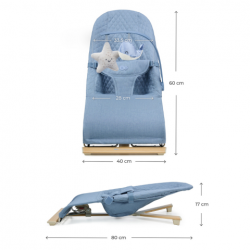  Relax Μωρού Kinderkraft Mimi Nordic Breeze για Παιδία έως 9kg