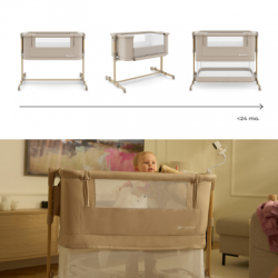 Βρεφικό Λίκνο Παρκοκρέβατο KinderKraft NESTEE GROW 2 Beige 