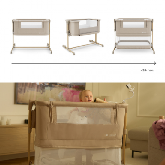 Βρεφικό Λίκνο Παρκοκρέβατο KinderKraft NESTEE GROW 2 Beige 