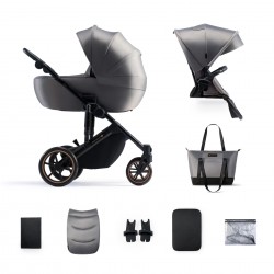 Ρυθμιζόμενο Καρότσι 2 σε 1 Kinderkraft Prime 2 SHADOW GREY 