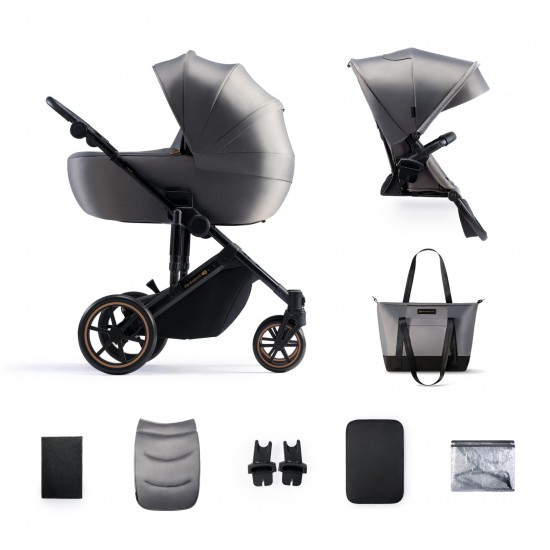 Ρυθμιζόμενο Καρότσι 2 σε 1 Kinderkraft Prime 2 SHADOW GREY 