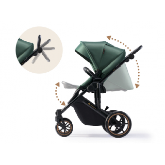 Ρυθμιζόμενο Καρότσι 2 σε 1 Kinderkraft Prime 2 Dark Green 