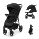  Καρότσι Μωρού Kinderkraft TRIG 3 ONYX BLACK με δίσκος φαγυτού
