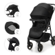  Καρότσι Μωρού Kinderkraft TRIG 3 ONYX BLACK με δίσκος φαγυτού