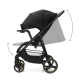  Καρότσι Μωρού Kinderkraft TRIG 3 ONYX BLACK με δίσκος φαγυτού