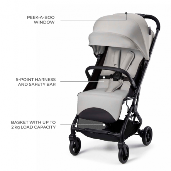 Καρότσι Μωρού Kinderkraft INDY 3 Misty Urban Grey