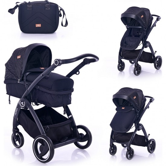 Πολυκαρότσι Lorelli 2 Σε 1 Adria Black 10021452005