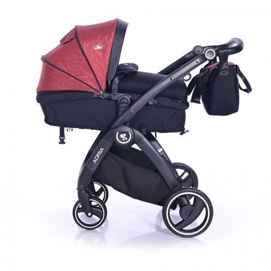 Πολυκαρότσι Lorelli 2 Σε 1 Adria Black and Red 10021452006