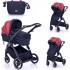 Πολυκαρότσι Lorelli 2 Σε 1 Adria Black and Red 10021452006