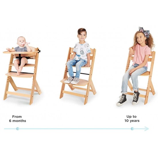 Καρέκλα Φαγητού Kinderkraft Enock Ξύλινο KKKENOCNAT0000