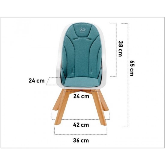 Καρέκλα Φαγητού 2 σε 1 Tixi Grey KKKTIXIGRY0000