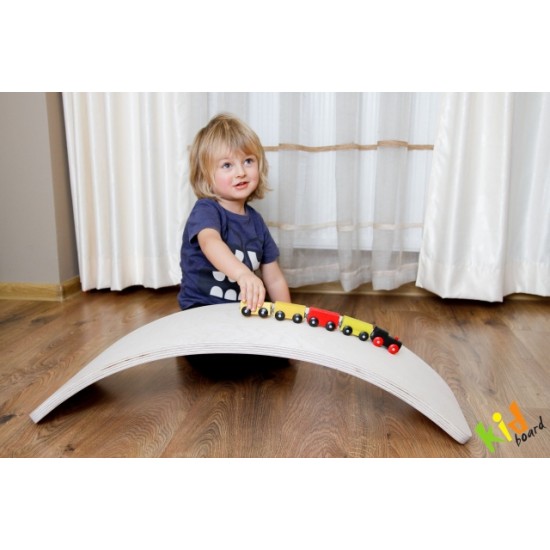Παιδίκι Ξύλινη Σανίδα Ισορροπίας Kidd Board - με σχέδιο