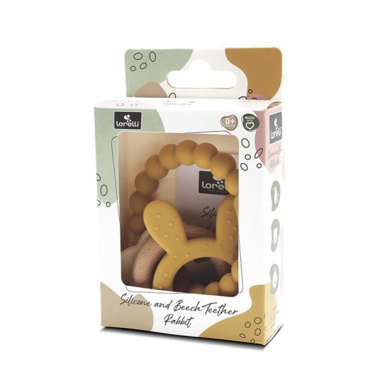 Μασητικός Κρίκος Οδοντοφυΐας Σιλικόνης Rabbit Yellow Lorelli 10210850001