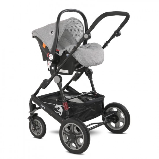 Πολυκαρότσι 3 σε 1 Lorelli Lora Set Cool Grey Elephants 10021282123