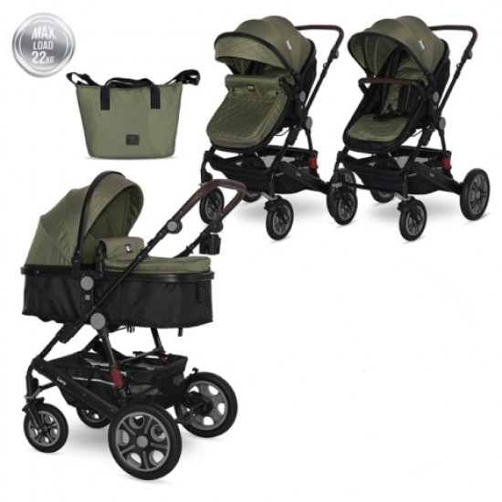 Πολυκαρότσι 2 Σε 1 Lorelli Lora  Luxe Loden Green
