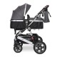 Πολυκαρότσι 2 Σε 1 Lorelli Lora  Steel Grey 10021272389