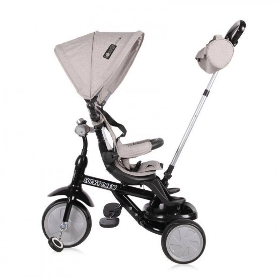 Τρίκυκλο Ποδήλατο Lucky Crew Black & Grey Lorelli 10050610005