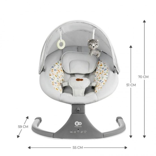 Βρεφικό ρηλάξ - κούνια Kinderkraft Lumi KBLUMI00GRY0000