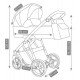 Camarelo Navo Καρότσι 3 σε 1 Nav-01 Light Grey 