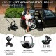 Πολυκαρότσι Kinderkraft Newly 4 σε 1 Sand Beige KSNEWL00BEG4IBS