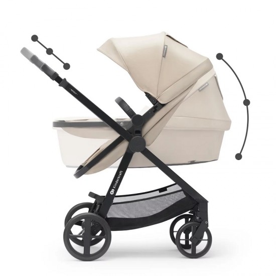 Πολυκαρότσι Kinderkraft Newly 4 σε 1 Sand Beige KSNEWL00BEG4IBS
