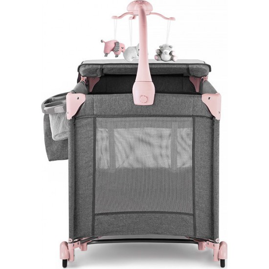 Βρεφικό Παρκοκρέβατο Joy Pink με αξεσουάρ