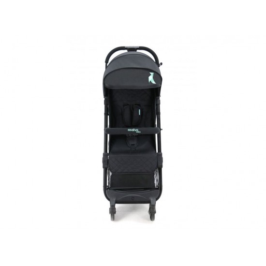 Asalvo Travel+ Βρεφικό Καρότσι Ταξιδιού Black Aqua