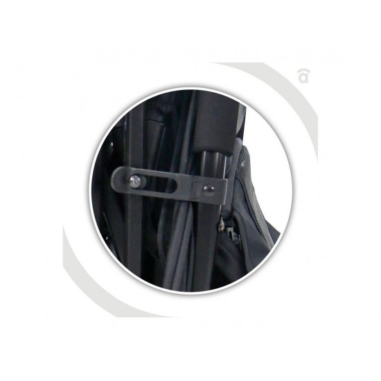 Asalvo Travel+ Βρεφικό Καρότσι Ταξιδιού Black Aqua