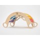 Elis Design Montessori Ξύλινη Κούνια 6 σε 1 Smile Rainbow