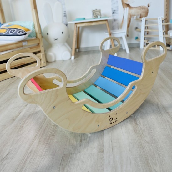 Elis Design Montessori Ξύλινη Κούνια 6 σε 1 Smile Fresh