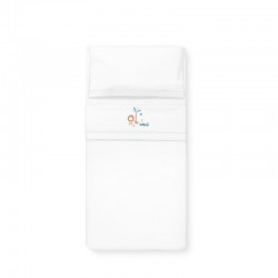 Interbaby Leon Σεντόνια Σετ 3 Τεμ Κούνιας 115Χ175εκ. White/Grey