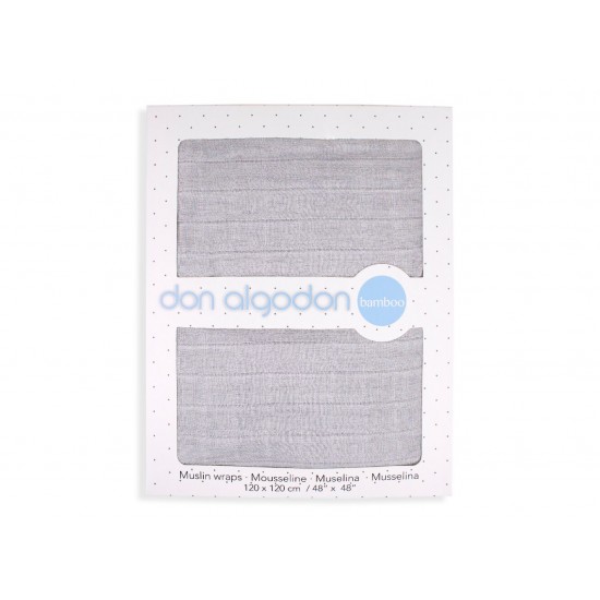 Don Algodon Liso Πάνες Κούνιας Grey