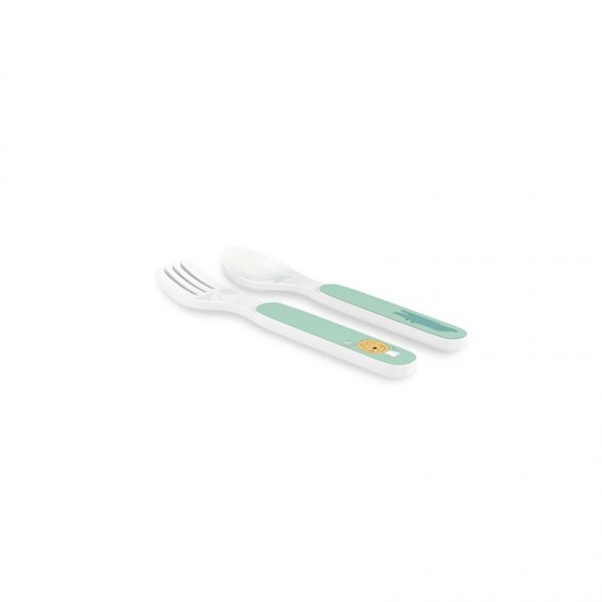 Interbaby Savana Παιδικό Σετ Φαγητού Green