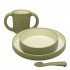 Interbaby Παιδικό Σετ Φαγητού Olive Green