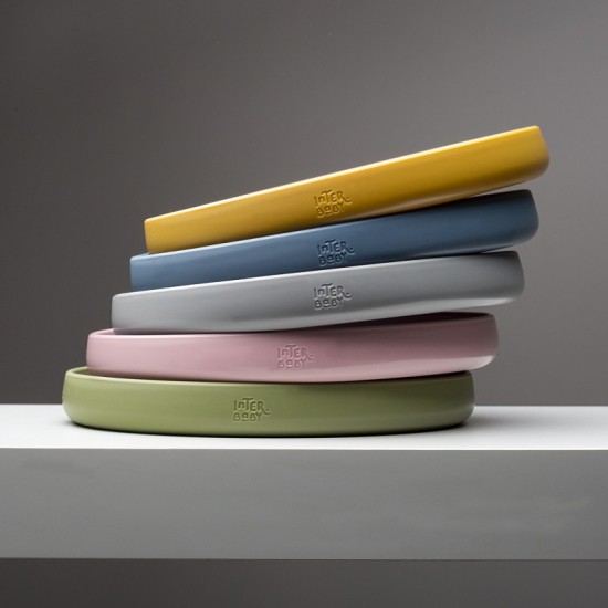 Interbaby Παιδικό Σετ Φαγητού Dark Pink