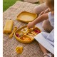 Interbaby Αντιολισθητικό Πιάτο Σιλικόνης Με Θήκες Και Καπάκι Petrol Grey