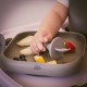 Interbaby Εκπαιδευτικό Σετ Κουτάλι- Πιρούνι Σιλικόνης – Αντιπνικτικά Petrol Grey