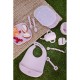 Interbaby Εκπαιδευτικό Σετ Κουτάλι- Πιρούνι Σιλικόνης – Αντιπνικτικά Dark Pink