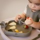 Interbaby Εκπαιδευτικό Σετ Κουτάλι- Πιρούνι Σιλικόνης – Αντιπνικτικά Dark Pink