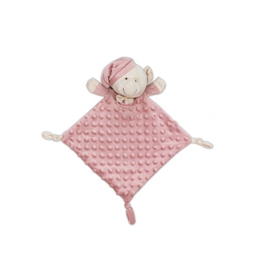 Interbaby Bear Κουβέρτα Αγκαλιάς 80X110 & Dou Dou Dark Pink