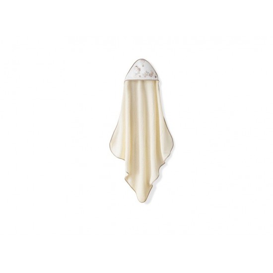 Interbaby Jirafa Bicicleta Μπουρνούζι Κάπα & Σαλιάρα Beige