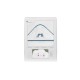 Interbaby Swing Μπουρνούζι Κάπα Σετ Με Λαμπάκι Νυκτός White/Petrol