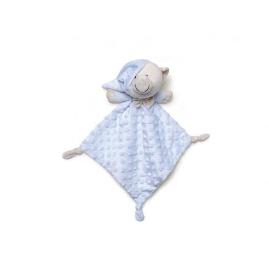Interbaby Bear Set Μπουρνούζι Κάπα 100Χ100 &, Βελούδινο Πανάκι Παρηγοριάς Blue