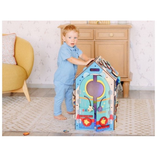 EliNeli Space Montessori Σπίτι Δραστηριοτήτων με Led