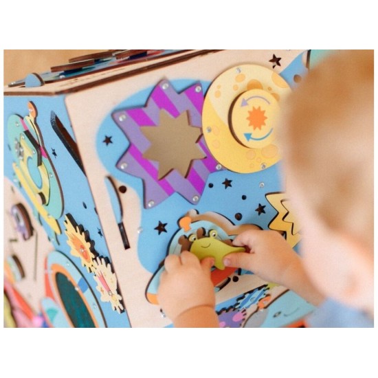 EliNeli Space Montessori Σπίτι Δραστηριοτήτων με Led